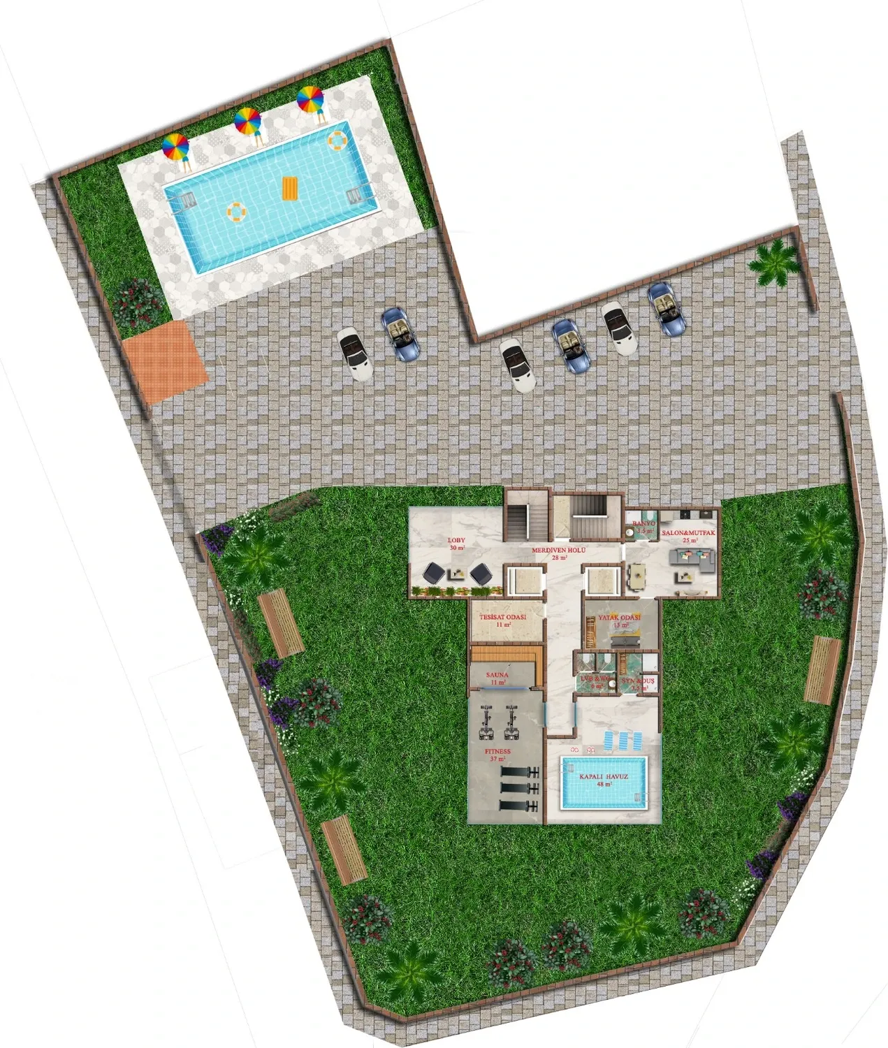 Site plan floor plan, Çarşı 2